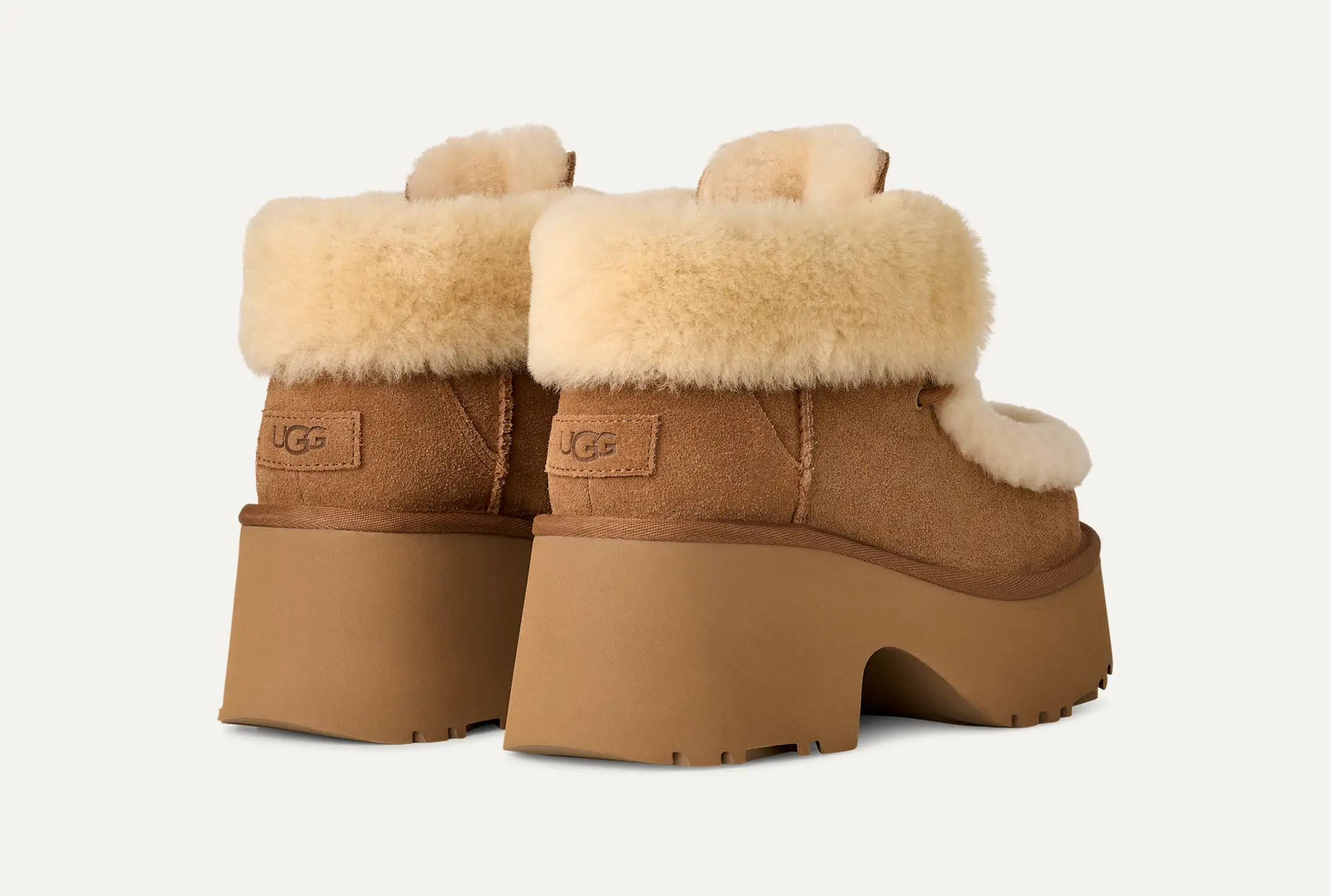 Women’s Lace-Up Plush Platform Boot – תמונה 5