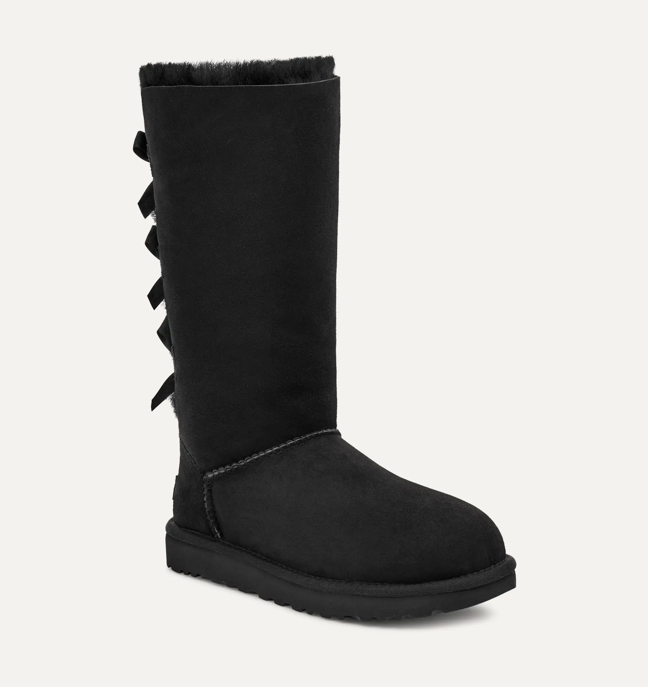 Women’s Tall Shearling Bow Boots – תמונה 4